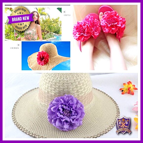 16-Piece Rose Flower Hair Clip Brooch Set for Bridal Headpieces main image 6